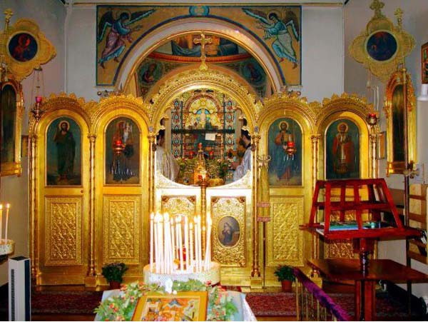 Интерьер Свято-Никольского Кафедрального Храма в Брюсселе