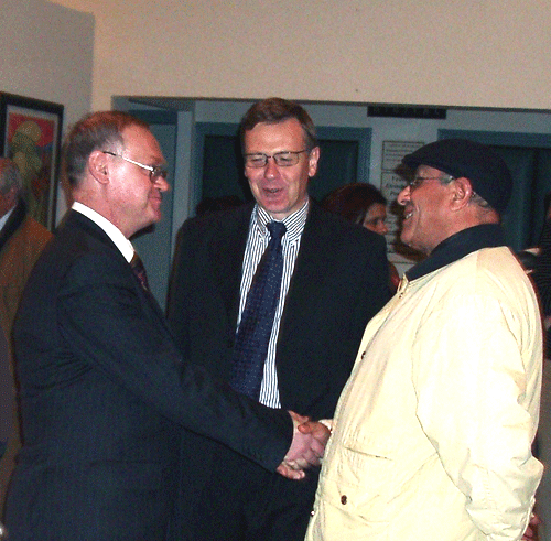 Слева направо: В.С.Угаров, А.А.Токовинин, руководитель Общества дружбы «Марокко-Россия»