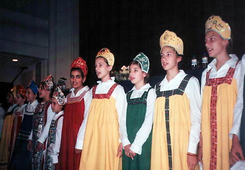 Выступление детского хора филологической гимназии Белграда