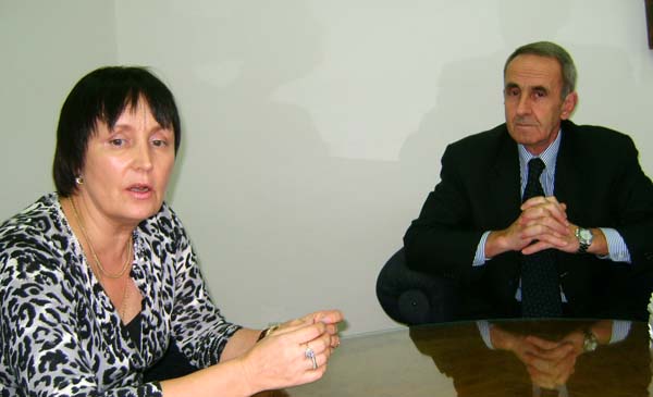Т.Иринархова с директором Архива Югославии проф. М.Милошевичем 