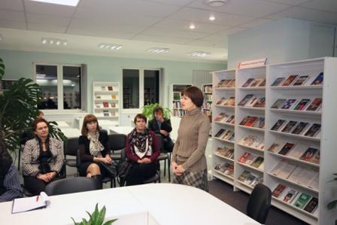 Выступление зав. отделом международного и межрегионального сотрудничества Дома русского зарубежья им. А.Солженицына Елены Кривовой