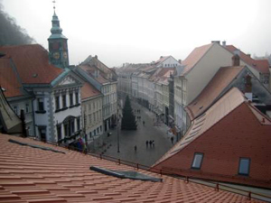 Вид на Любляну с крыши РЦНК