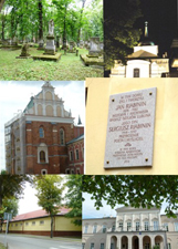 Русские места Люблина (слева-направо): православное кладбище, русская православная церковь, капелла св. Троицы с фресками в византийско-русском стиле, здание бывших казарм, бывший губернаторский дворец