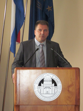 Дмитрий Горохов, советник Посольства России в Хорватии, представитель Россотрудничества в Хорватии и Рафаэла Божич