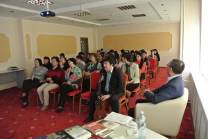 Сотрудники университетской библиотеки на презентация Дома русского зарубежья им. А. Солженицына