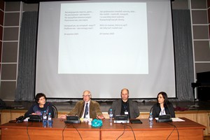 Секция  &laquo;Переводчик как соавтор, или феноменология поэтического перевода&raquo;: А. Беднарчик, Е.М. Солонович, А. Ницберг, Марилена Реа