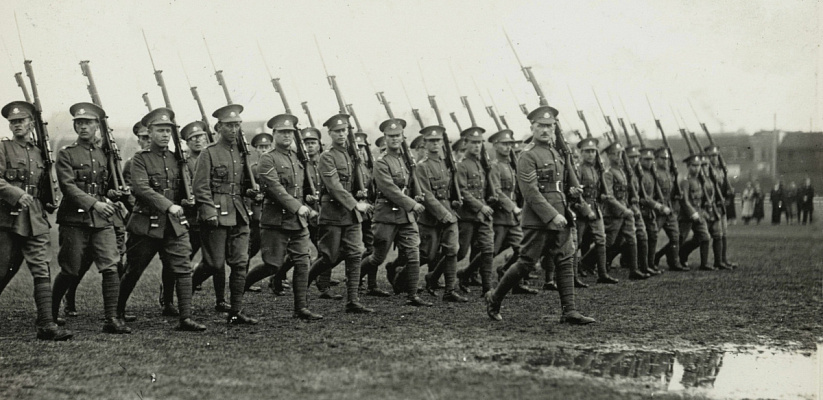 Русский полк Шанхайского волонтерского корпуса 1930-е. Источник: Архив ДРЗ. Фонд Общества русских ветеранов Великой войны, Сан-Франциско, США (Ф. 80. Оп. 4. Ед. хр. 46)