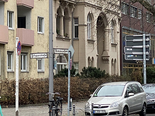 Бундесаллее (бывшая Кайзераллее). Декабрь 2021. Фото Алексея Урбана