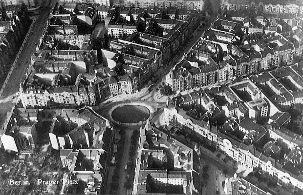Вид на Прагерплац и Кайзераллее. 1929