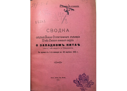  Лекция Е.Н.Наземцевой «Русские в Синьцзяне в период Первой мировой войны» 