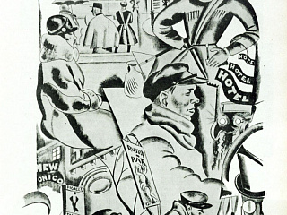 Ф.С. Рожанковский. Русский Монмартр. Источник: Иллюстрированная Россия. 1926. № 10 (43)