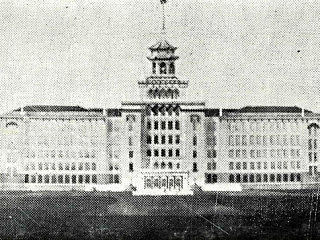 Один из первых проектов Главного здания. Фасад со стороны Большого проспекта