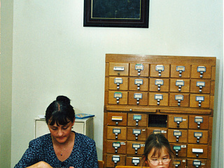 Читатели Тургеневской библиотеки. 1998. Фото Бориса Гесселя