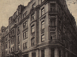 Гостиница Palace по адресу Panská 16. 1920-е. Почтовая открытка