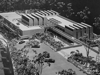 Макет здания Архива Баухауза. Архитектор В. Гропиус. Середина 1960-х