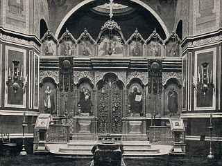 Иконостас храма святого Александра Невского. Фотография из иллюстрированного прибавления к газете «Московский листок». 1903