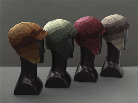 Соня Делоне. Кепки для вождения. 1924–1928. Музей моды города Парижа (дворец Гальера). Источник: https://www.palaisgalliera.paris.fr/fr/node/1333