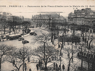 Вид на Площадь Италии (Place d'Italie). 1915. Источник: https://www.delcampe.net/static/img_large/auction/001/288/744/867_005.jpg?v=1